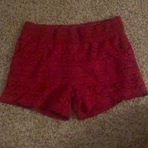Cute red shorts❤️❤️
